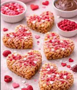 Przekąski na walentynki – serduszka z ryżu preparowanego